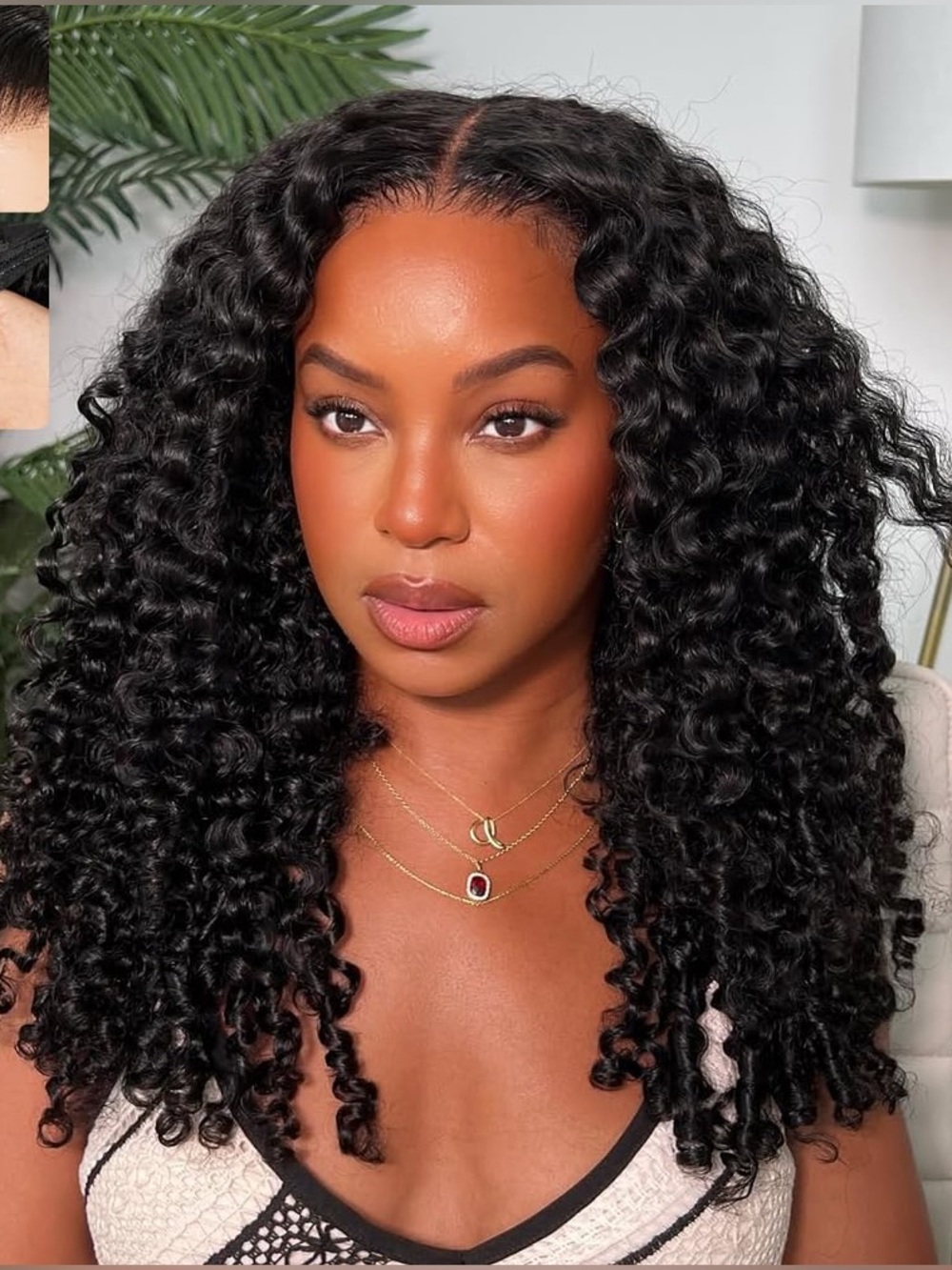 HUMAN HAIR 13x6 Lace Front Burmese Curly Glueless Wig Natural Color